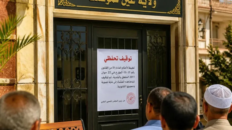 والي عين تموشنت يوقف تحفظياً رئيس بلدية العامرية بعد منشور اعتُبر مسيئاً لساكنة البلدية
