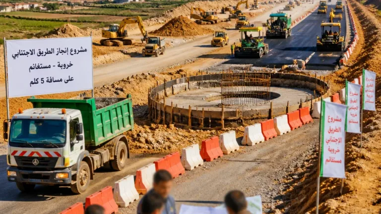 والي مستغانم يطلق أشغال ازدواجية الطريق الاجتنابي بخروبة بطول 5 كلم بغلاف 55.29 مليار سنتيم