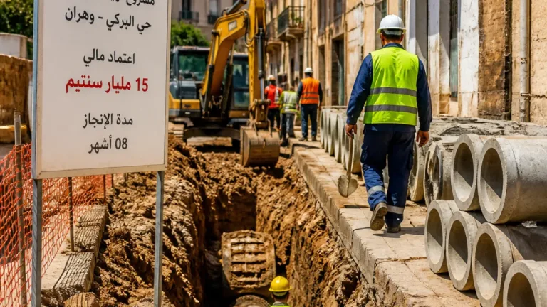 والي وهران يطلق إعادة بعث مشروع صرف صحي حيوي في حي البركي العتيق بعد سنوات من الجمود