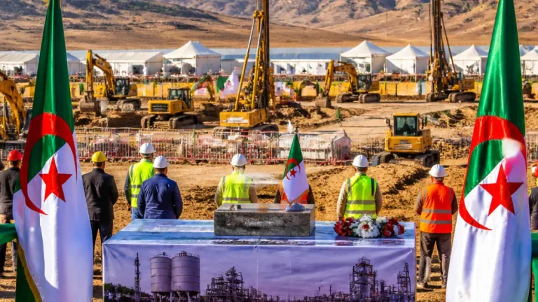 وضع حجر الأساس لمركب تحويل الفوسفات بوادي الكبريت بسوق أهراس بحضور وزير المحروقات