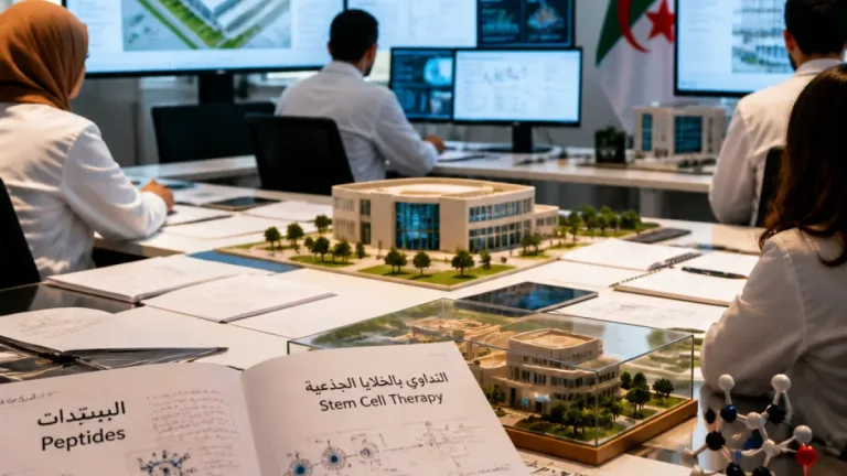 وزير الصناعة الصيدلانية يتابع تقدم مشروعي توطين الببتيدات وإنشاء معهد التداوي بالخلايا الجذعية