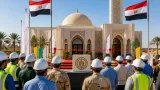 وزير الأوقاف ومحافظ الوادي الجديد يفتتحان خمسة مساجد ويضعان حجر أساس لخمسة أخرى بالطراز البيئي