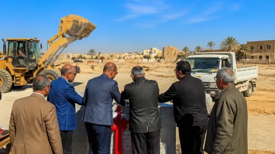 وضع حجر أساس أول مسجد على الطراز البيئي بالوادي الجديد بتصميم من الهيئة الهندسية