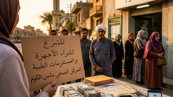 أهالي شنوان في المنوفية يجمعون 200 ألف جنيه خلال 24 ساعة لإنقاذ مريض بورم بالمخ