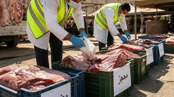 ضبط 214 كيلو لحم بقري فاسد ومذبوح خارج المجازر بأسوان.. حملات رقابية مكثفة