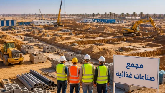 محافظة الوادي الجديد تتابع إنشاء مجمع صناعات غذائية بمحور الخارجة