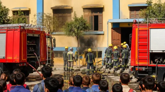 حريق محدود في مخزن بمدرسة الميناء يفرض إخلاء عاجل للطلاب في الغردقة