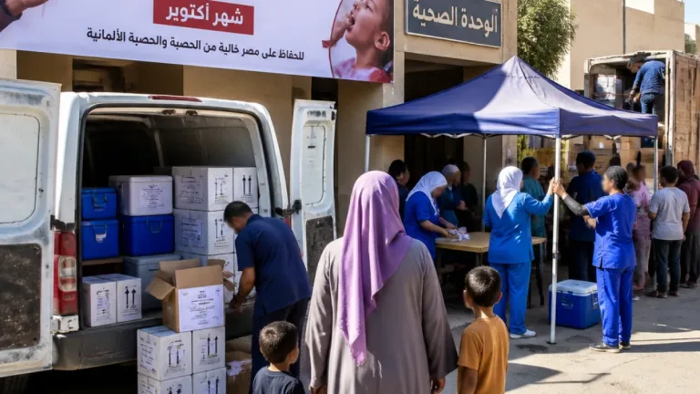 محافظة الجيزة تطلق حملة تطعيم وطنية ضد الحصبة والحصبة الألمانية تستهدف نحو 1.95 مليون طفل