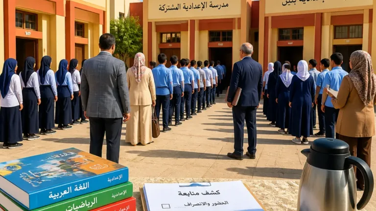 مدير تعليم بني سويف يزور الطالب المصاب إثر سقوط مواد بناء ويؤكد متابعة الحالة