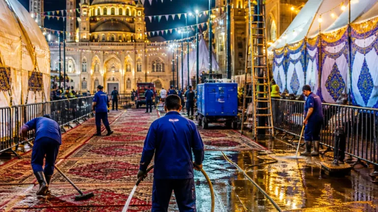 مسؤولون في كفر الشيخ يتفقدون ميدان سيدي إبراهيم الدسوقي لتأمين زوار مولده