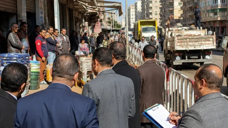 محافظ بورسعيد يقيل عناصر بإدارة الإشغالات خلال جولة ميدانية ويشدد على إعادة الانضباط