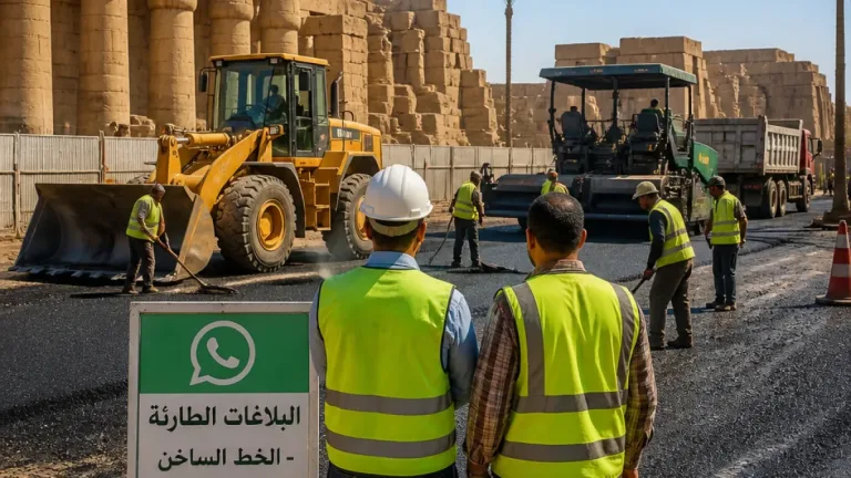 محافظة الأقصر تعتمد استقبال البلاغات عبر «واتساب» وتشدّد على تسريع أعمال تطوير شارع خالد بن الوليد والكرنك