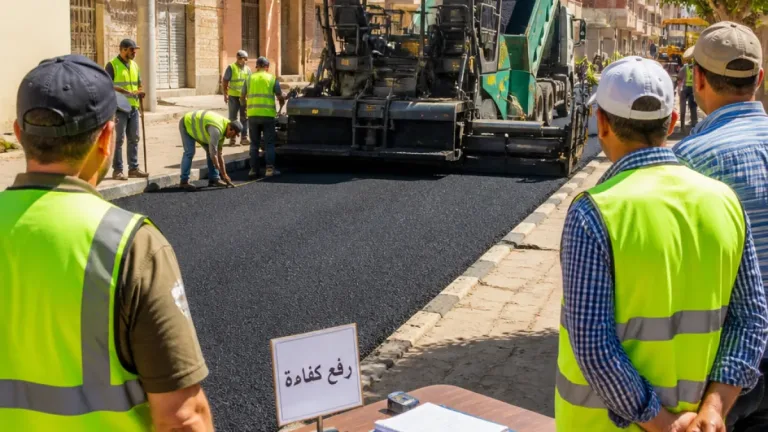 بورسعيد تسرع أعمال رصف ورفع كفاءة منطقة الإسراء ضمن خطة تطوير البنية التحتية