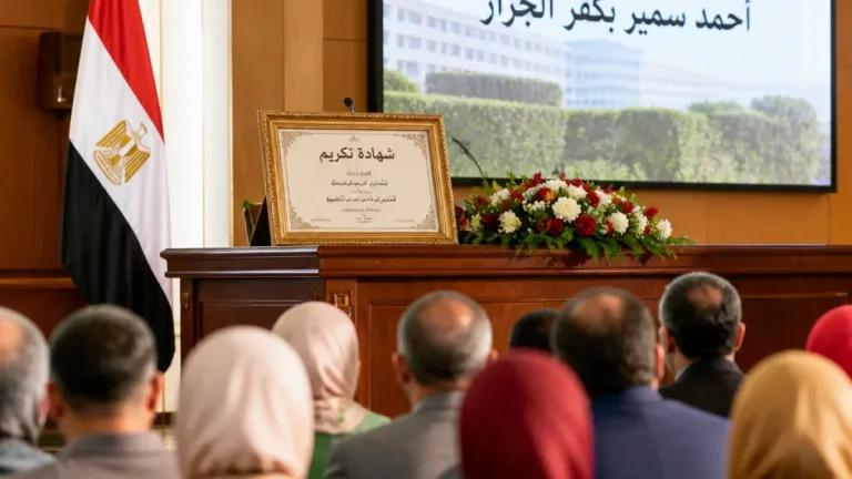 تكريم مديرة مدرسة بكفر الجزار واستعادة منصبها يثير اهتمام أهالي بنها