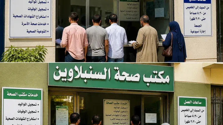 الدقهلية تخصص مكتبَي صحة لتسجيل مواليد ووفيات غير المصريين لتيسير الإجراءات