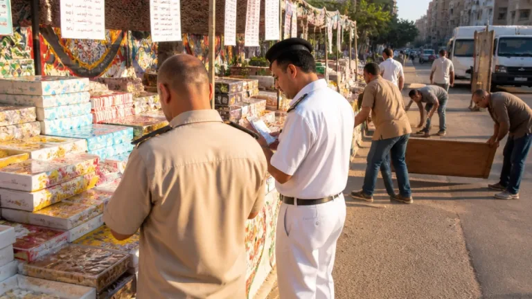 محافظ السويس يتفقد شوادر حلوى المولد بالربعين ويأمر بضبط الأسعار ومنع الإشغالات