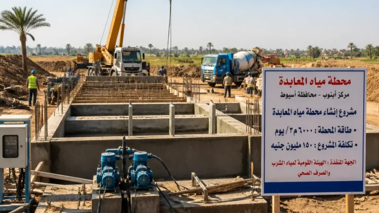 محافظة أسيوط تتقدم نحو تحسين مياه الشرب بأبنوب بمحطة جديدة بتكلفة 539.6 مليون جنيه