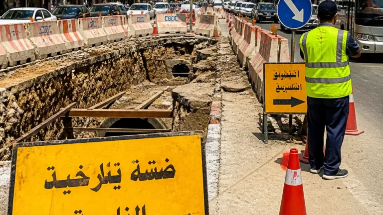 إغلاق كامل لشـارع ابن سندر بالقاهرة 10 أيام لإصلاح هبوط أرضي وخطة تحويلات مرورية