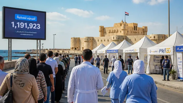 «100 يوم صحة» بالإسكندرية يقدم نحو 1.19 مليون خدمة خلال 13 يومًا ويكثف قوافل الرعاية