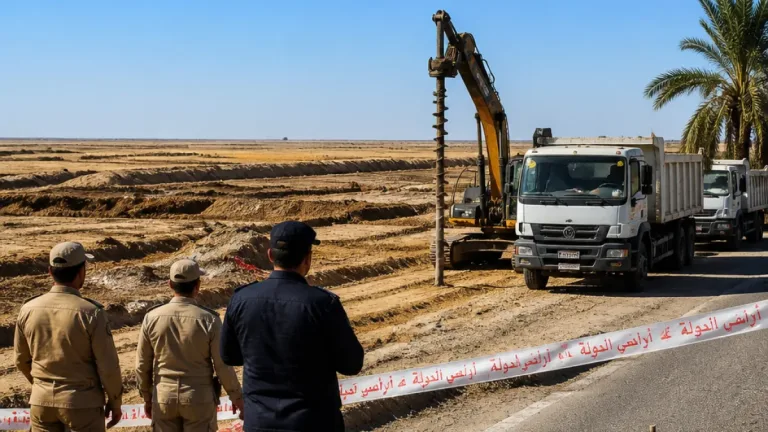 استرداد 100 فدان بطريق الريان الواحات وإحكام السيطرة بعد ضبط معدات حفر
