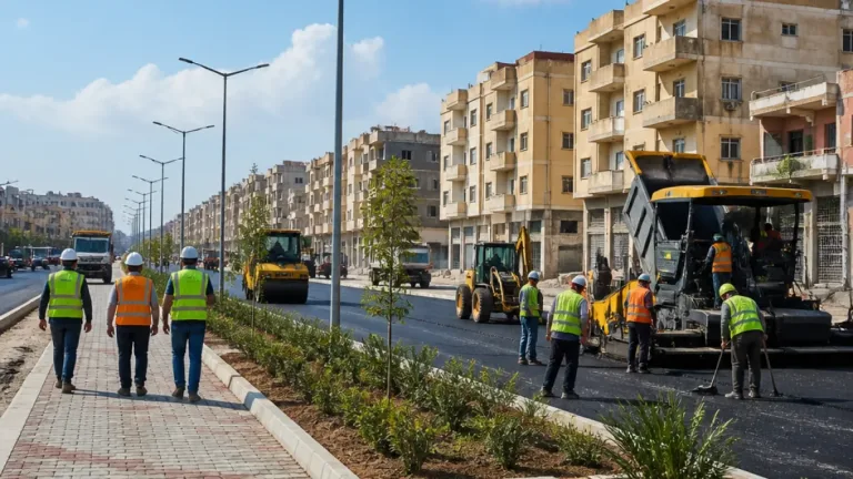 محافظ بورسعيد يتابع تطوير شارع عبد الرحمن شكري بطول 1200 متر لربط 8 مناطق سكنية