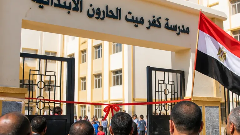 افتتاح مدرسة كفر ميت الحارون الابتدائية بزفتى بتكلفة 12.4 مليون جنيه استعدادًا للعام الدراسي