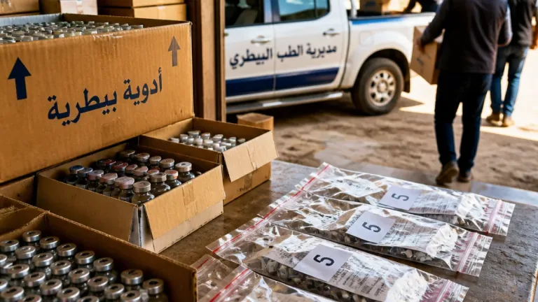 الطب البيطرى بالبحيرة يضبط 1350 عبوة أدوية ولقاحات بيطرية غير قانونية ومنتهية الصلاحية
