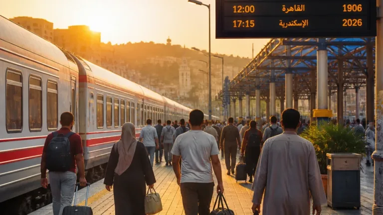 مواعيد قطارات خط القاهرة–أسوان اليوم الجمعة 14 أغسطس 2026 وملاحظات عملية للمسافرين