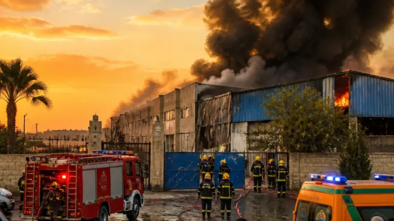 السيطرة على حريق مصنع موالح بمنيا القمح وإصابة 14 شخصاً باختناقات
