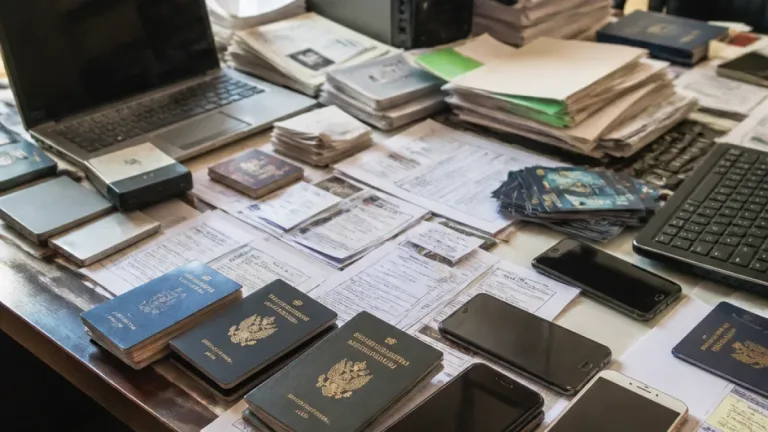 ضبط عناصر تقيم 14 شركة وهمية بالدقهلية واحتجاز مستندات وجوازات للمسافرين