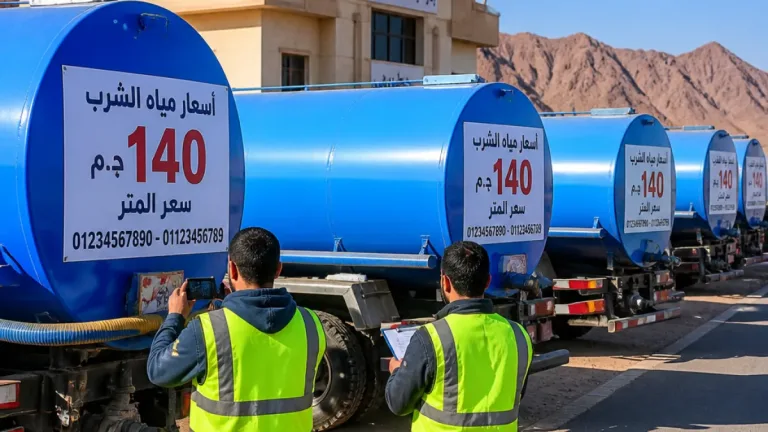 البرقي يحدد سعراً أقصى لمتر مياه الفَنطاس بـ140 جنيهاً ويعلن غرامة 100 ألف جنيه للمخالفين