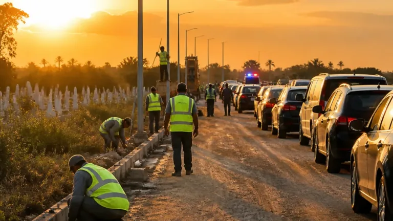 محافظ الشرقية يأمر بتجهيز طرق المقابر والإضاءة لتشييع ضحايا حادث الإسماعيلية