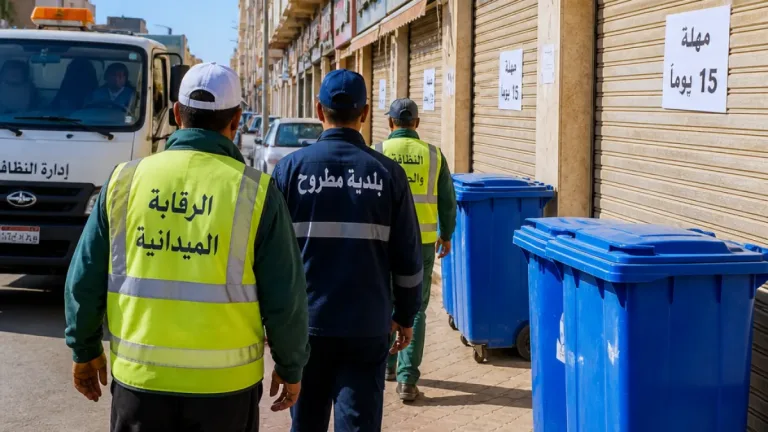 محافظ مطروح يمنح أصحاب المحال 15 يوماً لتوفير حاويات قمامة وإجراءات قانونية ضد المخالفين