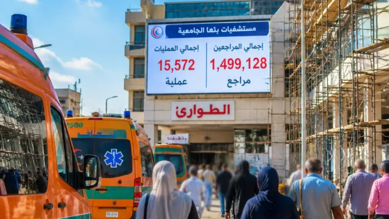 مستشفيات بنها الجامعية تستقبل 1.5 مليون مراجع خلال 2025 وتنفذ 15.572 عملية جراحية