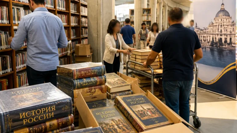 المركز الثقافي الروسي يهدي مكتبة الإسكندرية 150 كتابًا من موسوعات وقواميس وكتب ثقافية