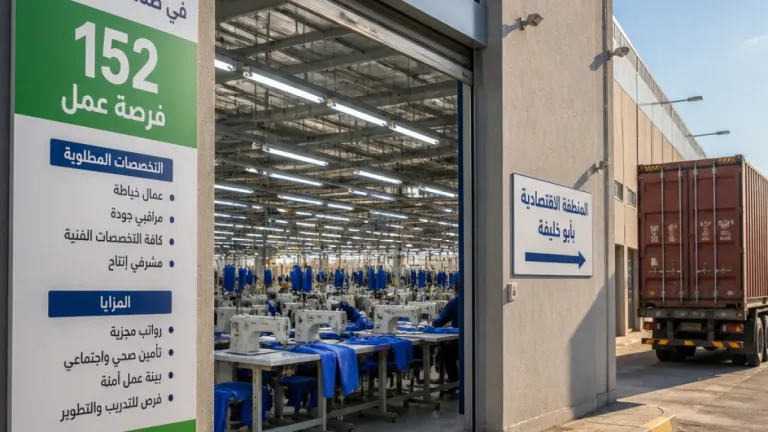 مديرية العمل بالإسماعيلية تعلن توفير 152 وظيفة جديدة بشركة ملابس رياضية في أبو خليفة