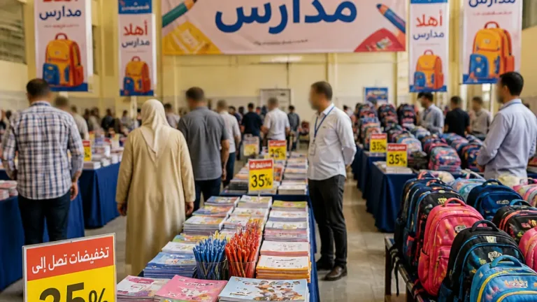 محافظ الغربية يفتتح معرض «أهلاً مدارس» في بسيون بخصومات تصل إلى 35%