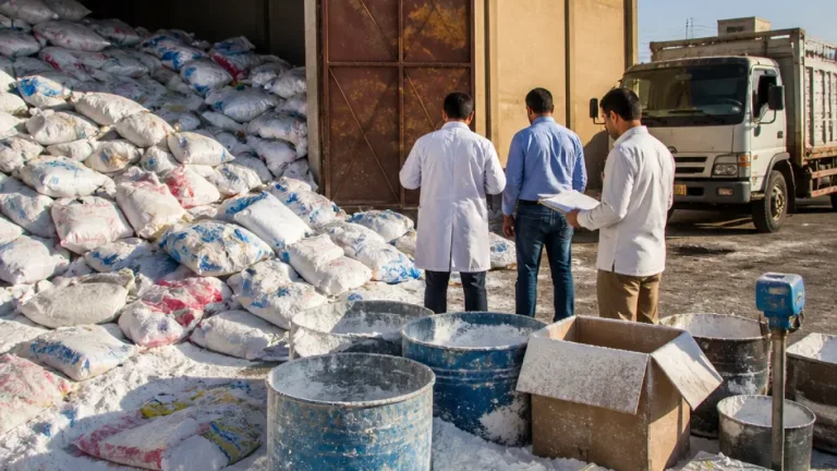 تموين الشرقية تضبط مخزناً في بلبيس واحتجاز 165.8 طن منظفات غير صالحة للاستخدام المنزلي