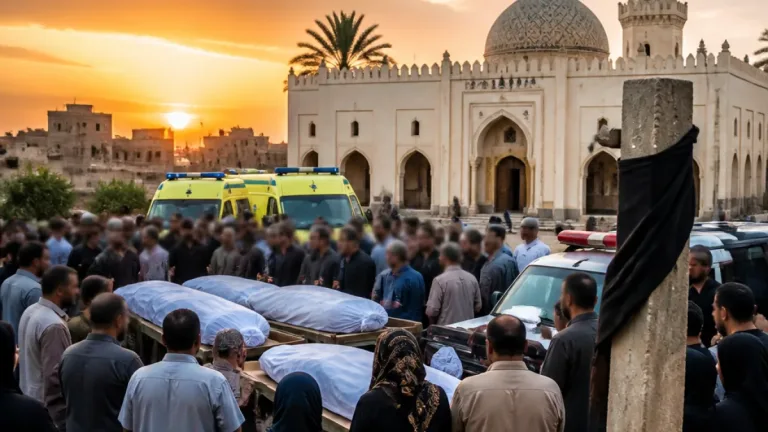 الشرقية تُشيّع ضحايا حادث الدواويس وتُقيم عزاءً جماعياً لأهل قرى الملاك وبحر البقر