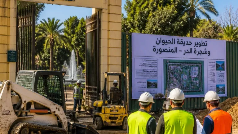 بدء أعمال تطوير حديقتي الحيوان وشجرة الدر بالمنصورة الأسبوع المقبل