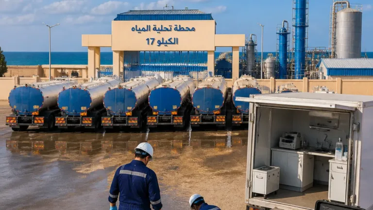 جهود حكومية مستمرة لإعادة تشغيل محطة تحلية الكيلو 17 وتأمين مياه العريش وشمال سيناء