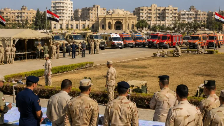 انطلاق التدريب العملي المشترك «صقر 171» في البحيرة بحضور محافظ المحافظة وقائد قوات الدفاع الشعبي والعسكري