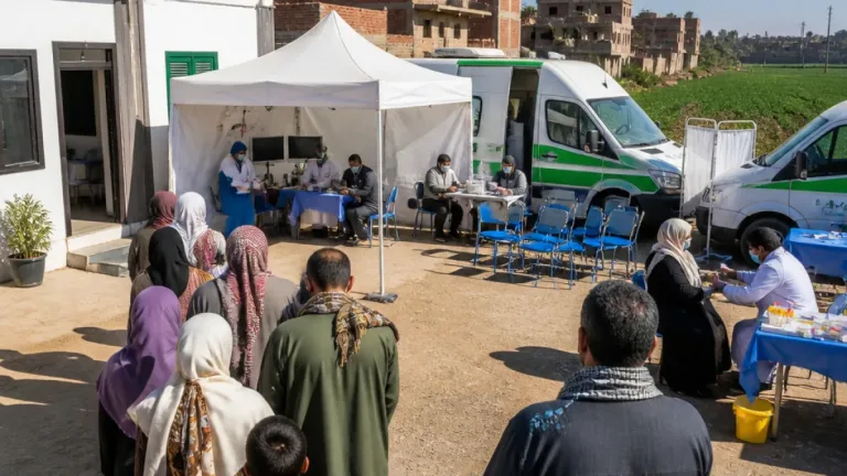 قوافل علاجية في المنيا تقدم أكثر من 18 ألف خدمة طبية خلال أغسطس