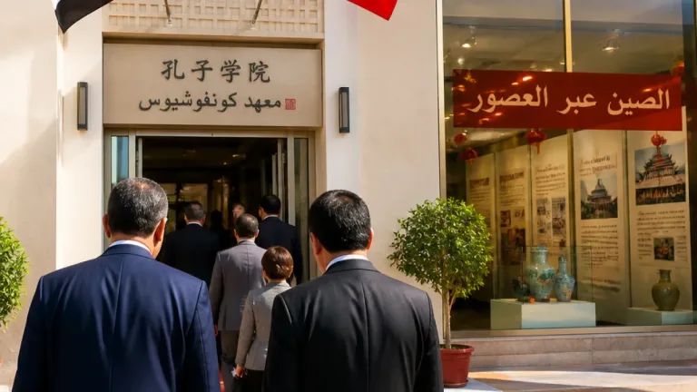 وفد أكاديمية العلوم الاجتماعية الصينية يتفقد معهد كونفوشيوس بجامعة قناة السويس ويُبحث إنشاء مركز للدراسات الصينية