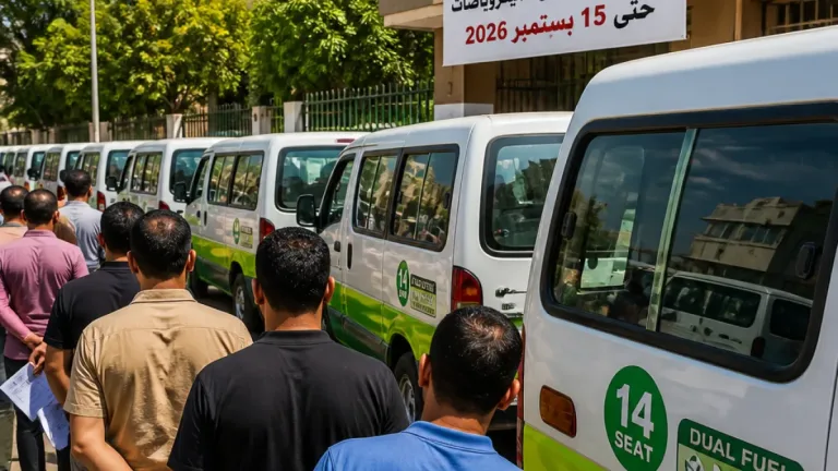 محافظ المنيا يمد مهلة ترخيص سيارات الميكروباص العاملة بالغاز حتى 15 سبتمبر 2026