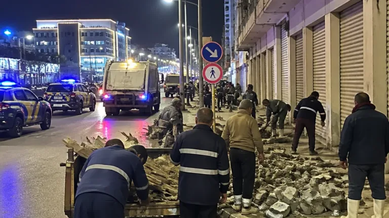حملة ليلية مكبرة في حي فيصل بالسويس لرفع الإشغالات وتحرير الأرصفة من التعديات