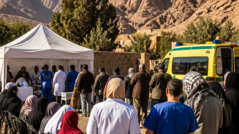 قافلة طبية مجانية في سانت كاترين تخدم 204 مريضا وتحوّل حالتين للعلاج بالمستشفى