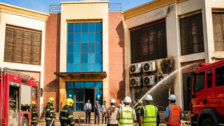 حريق محدود في مبنى فرع الهيئة العامة للرعاية الصحية بالأقصر وسرعة السيطرة تعيد انتظام العمل