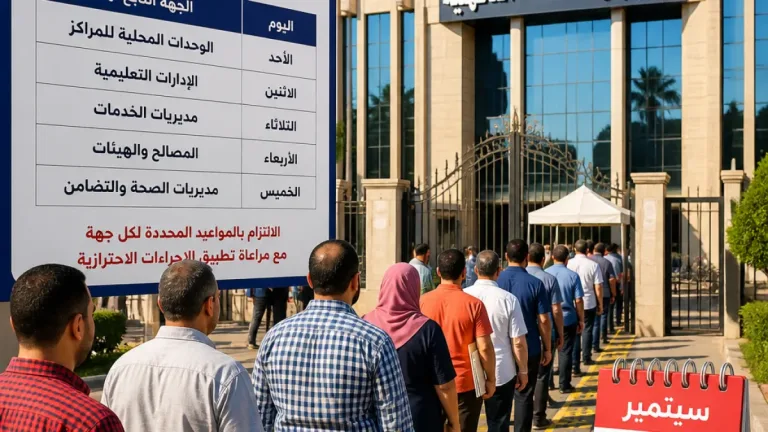 الدقهلية تنظّم صرف مقابل «رصيد الإجازات» للمعلمين المحالين للتقاعد وتبدأ استقبال الأوراق 9 سبتمبر