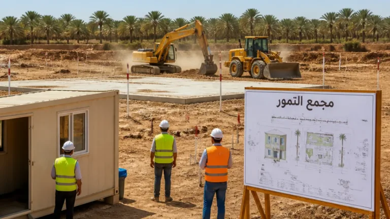 بدء تنفيذ مجمع التمور بقرية فارس في كوم أمبو على مساحة 21 ألف م2